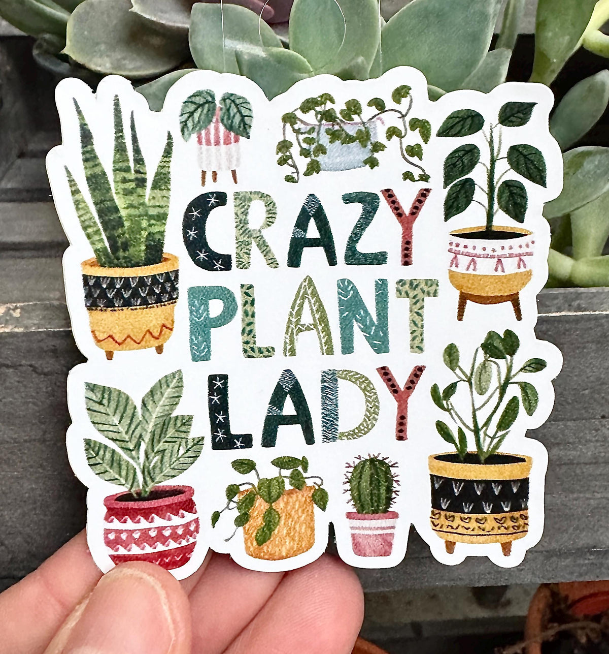 Crazy Plant Lady Sticker