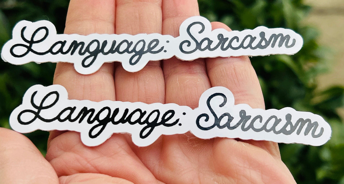 Language Sarcasm Sticker