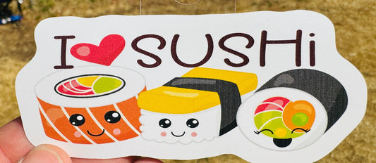 Sushi Sticker, Water-Resistant Vinyl Decal