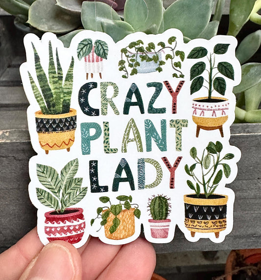 Crazy Plant Lady Sticker